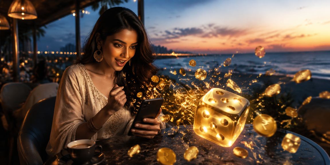 Indian player logging into sports betting platform on mobile device